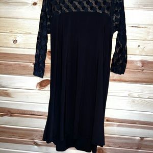 Nina Leonard Dress high-low